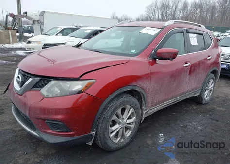 2016 Nissan Rogue Sv z USA, uszkodzony, nr VIN KNMAT2MV7GP632704